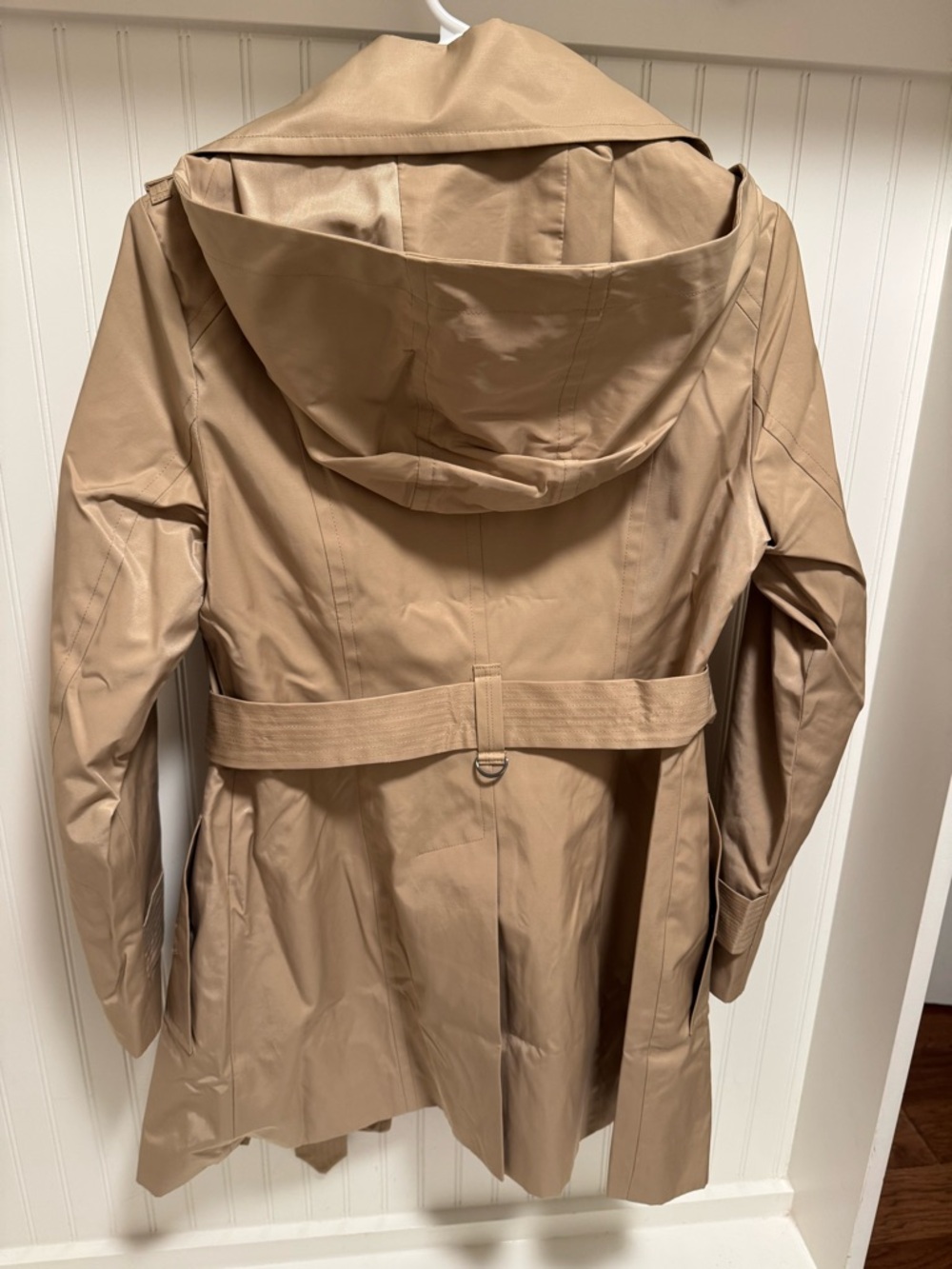 London Fog Beige Trench Coat with Belt - Picture 6 of 9